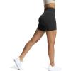 imageAoxjox Workout Seamless Biker Shorts for Women High Waisted Exercise Athletic Gym Fitness Yoga Contour Sculpt ShortBlack