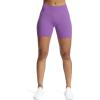 imageAoxjox Workout Seamless Biker Shorts for Women High Waisted Exercise Athletic Gym Fitness Yoga Contour Sculpt ShortChive Blossom