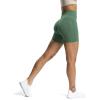 imageAoxjox Workout Seamless Biker Shorts for Women High Waisted Exercise Athletic Gym Fitness Yoga Contour Sculpt ShortDark Forest