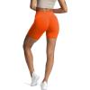 imageAoxjox Workout Seamless Biker Shorts for Women High Waisted Exercise Athletic Gym Fitness Yoga Contour Sculpt ShortFirecracker