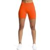 imageAoxjox Workout Seamless Biker Shorts for Women High Waisted Exercise Athletic Gym Fitness Yoga Contour Sculpt ShortFirecracker
