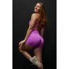 imageAoxjox Workout Seamless Biker Shorts for Women High Waisted Exercise Athletic Gym Fitness Yoga Contour Sculpt ShortSpring Crocus