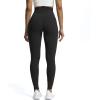 imageAoxjox High Waisted Workout Leggings for Women Trinity Yoga PantsBlack 3 Pieces Pack