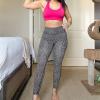 imageAoxjox High Waisted Workout Leggings for Women Trinity Yoga PantsBlack Dot Print