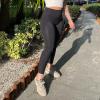 imageAoxjox High Waisted Workout Leggings for Women Trinity Yoga PantsBlack Leopard Print