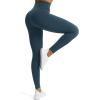 imageAoxjox High Waisted Workout Leggings for Women Trinity Yoga PantsBlueberry
