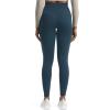 imageAoxjox High Waisted Workout Leggings for Women Trinity Yoga PantsBlueberry