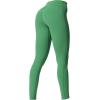 imageAoxjox High Waisted Workout Leggings for Women Trinity Yoga PantsBottle Green