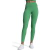 imageAoxjox High Waisted Workout Leggings for Women Trinity Yoga PantsBottle Green