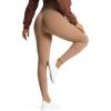 imageAoxjox High Waisted Workout Leggings for Women Trinity Yoga PantsBrownie