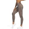 imageAoxjox High Waisted Workout Leggings for Women Trinity Yoga PantsCoffee Dot Print