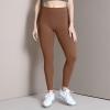 imageAoxjox High Waisted Workout Leggings for Women Trinity Yoga PantsDandelion Brown