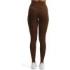 imageAoxjox High Waisted Workout Leggings for Women Trinity Yoga PantsDark Brown Leopard Print