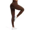 imageAoxjox High Waisted Workout Leggings for Women Trinity Yoga PantsDark Brown Leopard Print