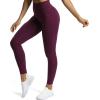 imageAoxjox High Waisted Workout Leggings for Women Trinity Yoga PantsDark Purple
