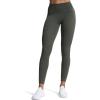 imageAoxjox High Waisted Workout Leggings for Women Trinity Yoga PantsDeep Depths Marlsize Up for Less Compression