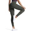 imageAoxjox High Waisted Workout Leggings for Women Trinity Yoga PantsDeep Depths Marlsize Up for Less Compression