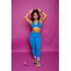 imageAoxjox High Waisted Workout Leggings for Women Trinity Yoga PantsDirectoire Blue