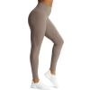 imageAoxjox High Waisted Workout Leggings for Women Trinity Yoga PantsDriftwood