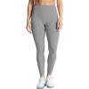 imageAoxjox High Waisted Workout Leggings for Women Trinity Yoga PantsGrey
