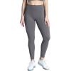 imageAoxjox High Waisted Workout Leggings for Women Trinity Yoga PantsIron Grey