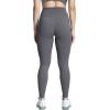 imageAoxjox High Waisted Workout Leggings for Women Trinity Yoga PantsIron Grey