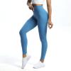 imageAoxjox High Waisted Workout Leggings for Women Trinity Yoga PantsMykonos Blue