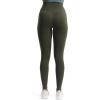 imageAoxjox High Waisted Workout Leggings for Women Trinity Yoga PantsOlive Green Leopard Print