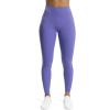 imageAoxjox High Waisted Workout Leggings for Women Trinity Yoga PantsViolet