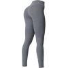 imageAoxjox High Waisted Workout Leggings for Women Trinity Yoga PantsWinds Grey Marlsize Up for Less Compression