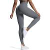 imageAoxjox High Waisted Workout Leggings for Women Trinity Yoga PantsWinds Grey Marlsize Up for Less Compression