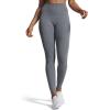 imageAoxjox High Waisted Workout Leggings for Women Trinity Yoga PantsWinds Grey Marlsize Up for Less Compression