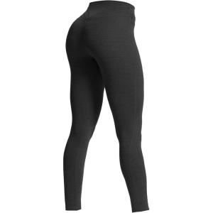 imageAoxjox High Waisted Workout Leggings for Women Trinity Yoga PantsBlack Marlsize Up for Less Compression