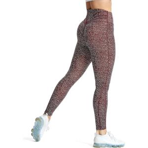 imageAoxjox High Waisted Workout Leggings for Women Trinity Yoga PantsDark Red Dot Print