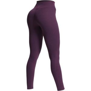 imageAoxjox High Waisted Workout Leggings for Women Trinity Yoga PantsDeep Purple Marlsize Up for Less Compression