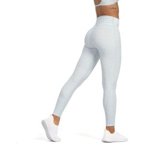 imageAoxjox High Waisted Workout Leggings for Women Trinity Yoga PantsLight Blue Dot Print