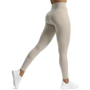 imageAoxjox High Waisted Workout Leggings for Women Trinity Yoga PantsMink