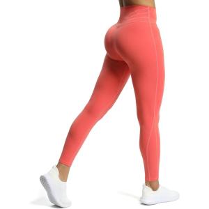 imageAoxjox High Waisted Workout Leggings for Women Trinity Yoga PantsSpiced Coral