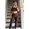 imageAoxjox High Waisted Workout Breeze Leggings for Women Tummy Control Buttery Soft Yoga PantsMulch