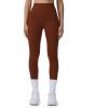 imageAoxjox High Waisted Workout Breeze Leggings for Women Tummy Control Buttery Soft Yoga PantsRum Raisin