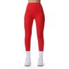 imageAoxjox High Waisted Workout Breeze Leggings for Women Tummy Control Buttery Soft Yoga PantsRacing Red