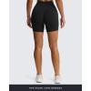imageAoxjox High Waisted Workout Biker Siren Shorts for Women Hidden Scrunch Butt Lifting Tummy Control Gym Yoga ShortBlack