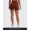 imageAoxjox High Waisted Workout Biker Venus Shorts for Women Hidden Scrunch CrossWaist Butt Lifting Tummy Control Gym Yoga ShortCherry Mahogany