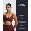 imageAoxjox Womens Color Block Workout Sports Bras Fitness Blackless Padded Bra Athletic Yoga Crop Tank TopRum Raisin Mulch