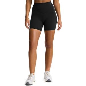 imageAoxjox High Waisted Workout Biker Siren Shorts for Women Hidden Scrunch Butt Lifting Tummy Control Gym Yoga ShortBlack
