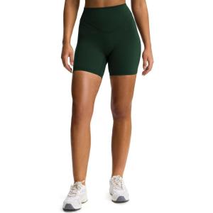 imageAoxjox High Waisted Workout Biker Siren Shorts for Women Hidden Scrunch Butt Lifting Tummy Control Gym Yoga ShortForest Green