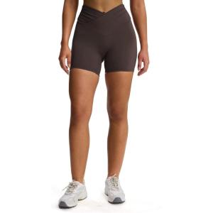 imageAoxjox High Waisted Workout Biker Venus Shorts for Women Hidden Scrunch CrossWaist Butt Lifting Tummy Control Gym Yoga ShortMulch