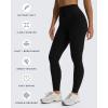 imageAoxjox High Waisted Workout Siren Leggings for Women Hidden Scrunch Butt Lifting Tummy Control Yoga PantsBlack