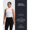 imageAoxjox High Waisted Workout Siren Leggings for Women Hidden Scrunch Butt Lifting Tummy Control Yoga PantsBlack