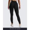 imageAoxjox High Waisted Yoga Pants for Women Hidden Scrunch CrossWaist Buttery Soft Crossover Workout Venus LeggingsBlack